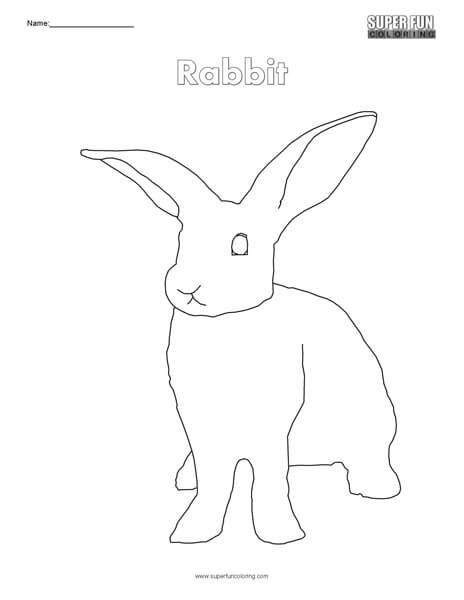 Rabbit coloring page