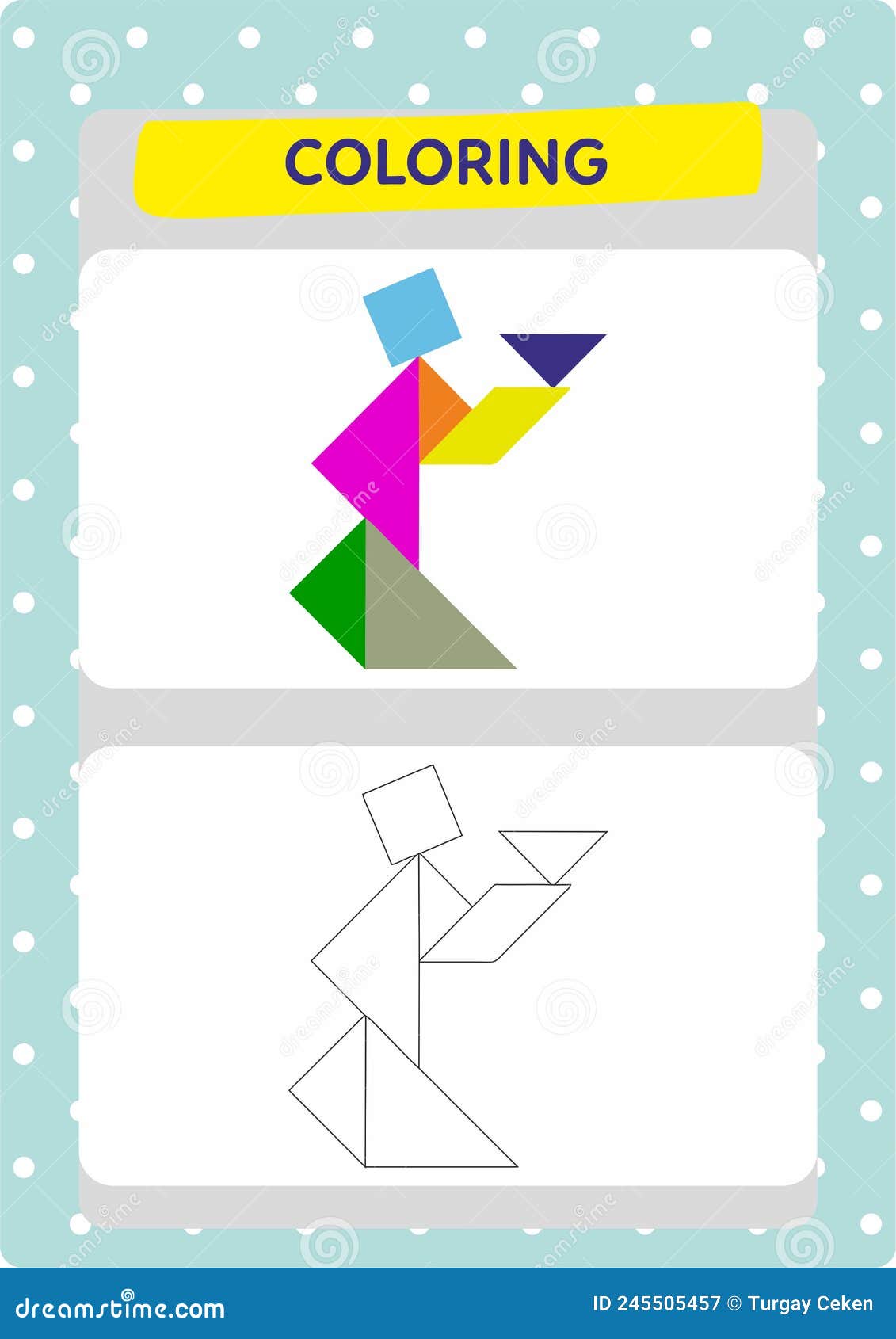 Tangram font stock illustrations â tangram font stock illustrations vectors clipart