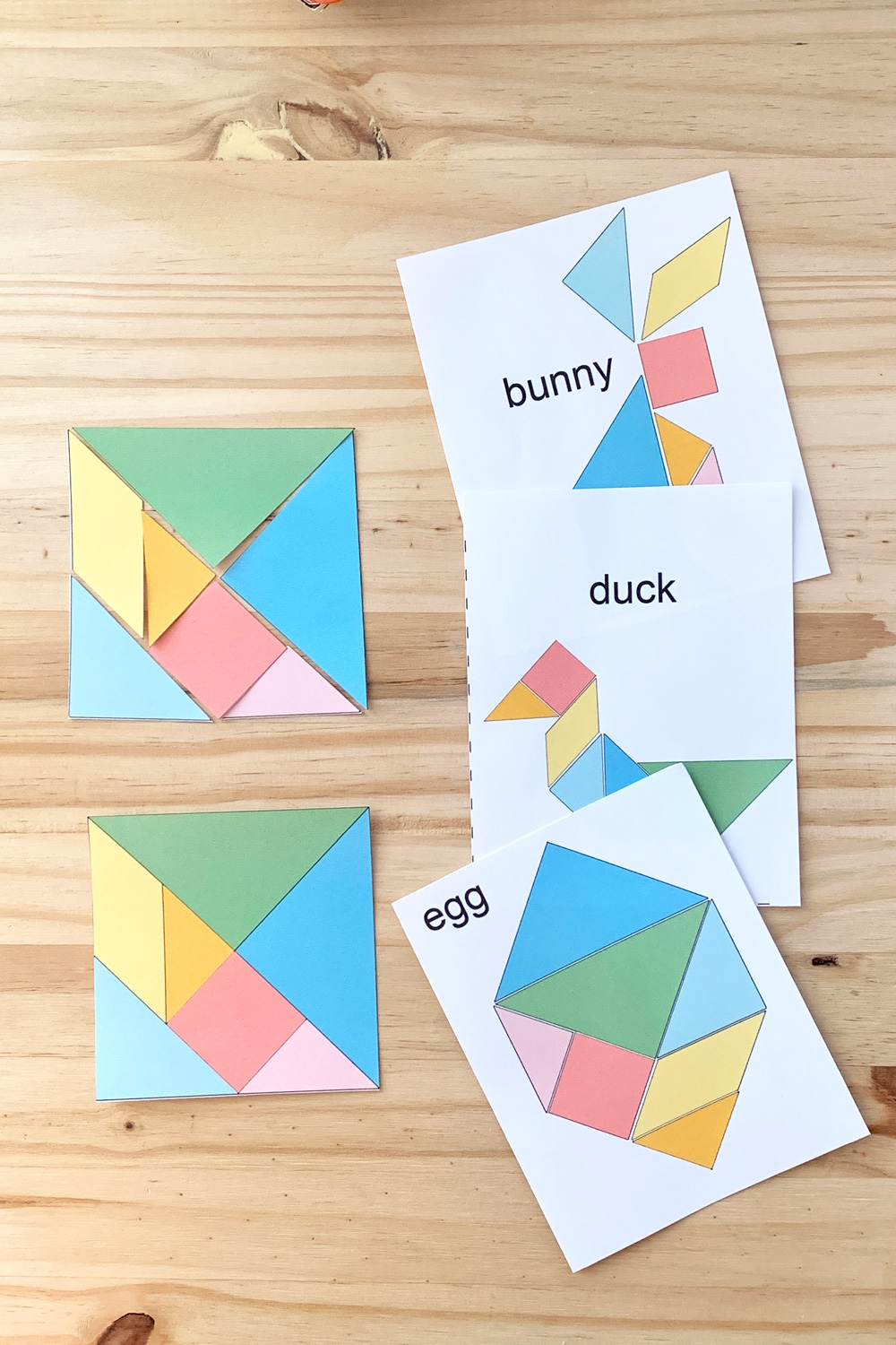 Printable easter tangrams fun and educational puzzle activity for kids