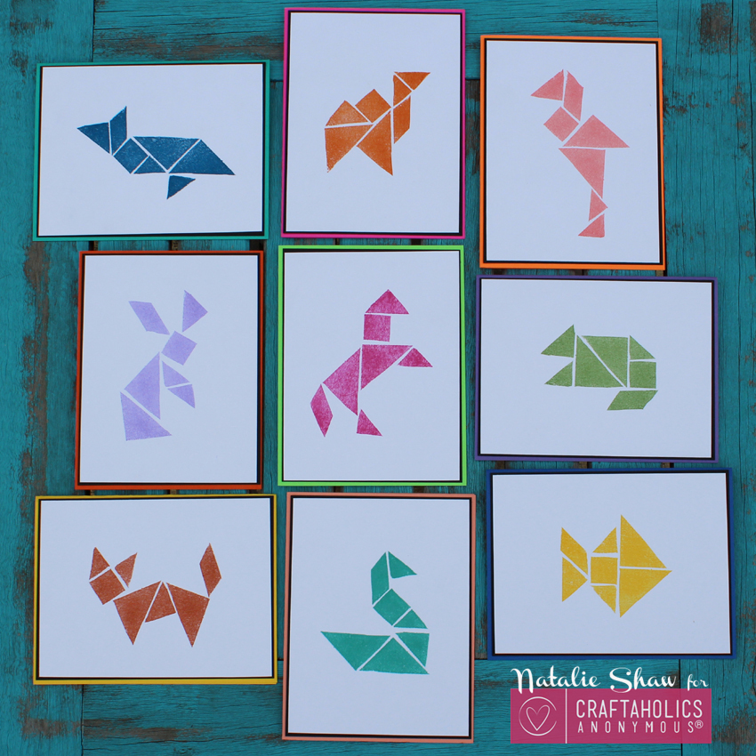 Craftaholics anonymous diy tangrams art