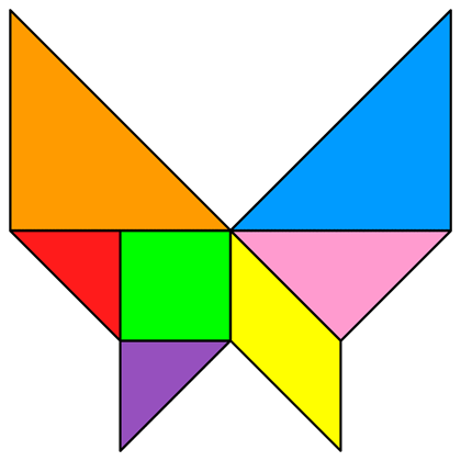 Tangram butterfly