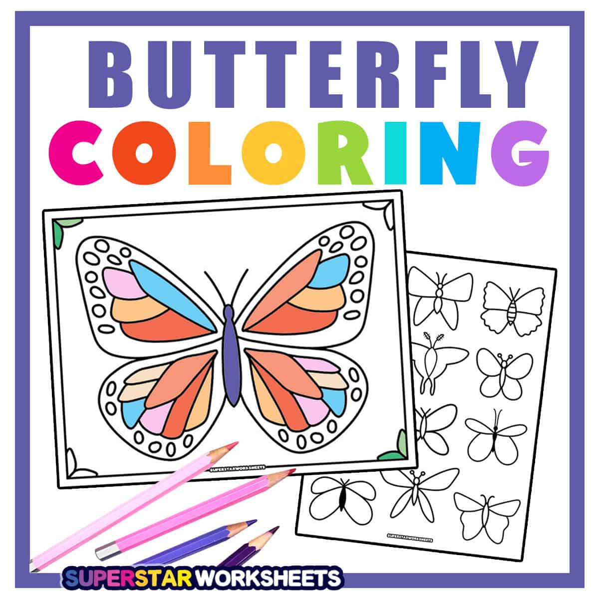 Butterfly coloring pages