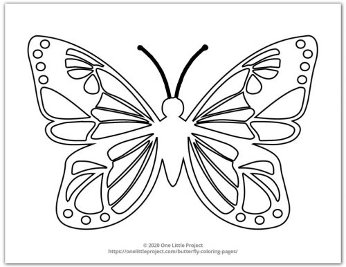 Butterfly coloring pages free printable butterflies