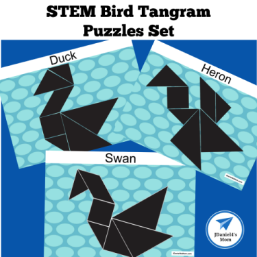 Butterfly tangram pattern mats