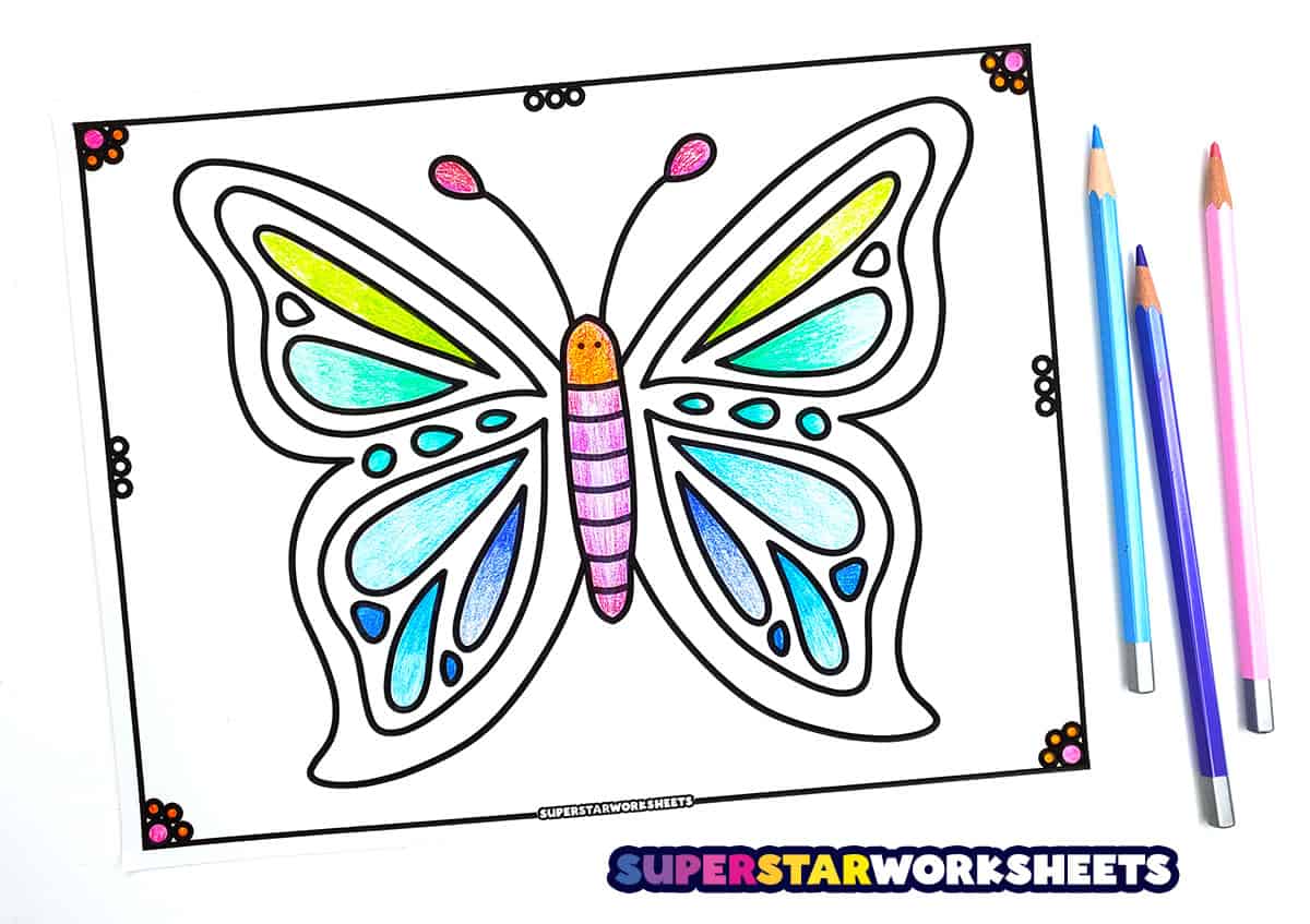 Butterfly coloring pages