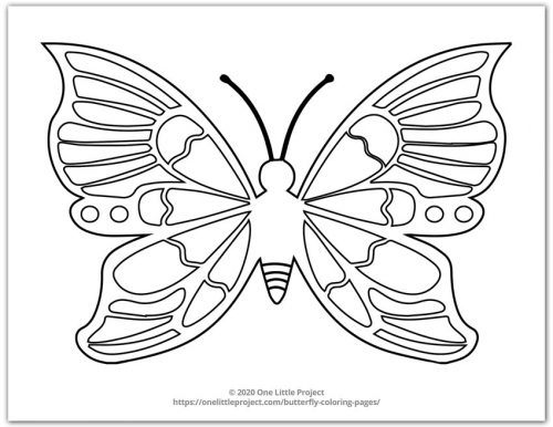 Butterfly coloring pages free printable butterflies