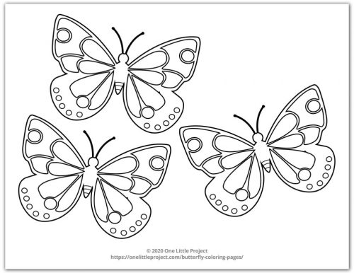 Butterfly coloring pages free printable butterflies