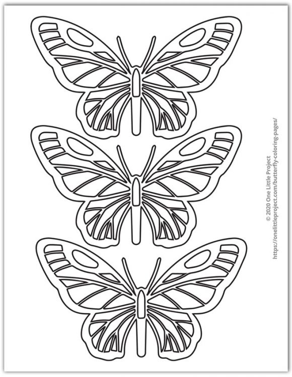 Butterfly coloring pages free printable butterflies