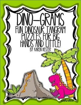 Freetangram puzzles dino