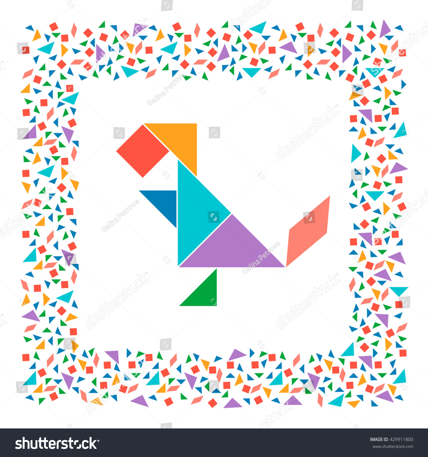 Tangram dinosaur images stock photos d objects vectors