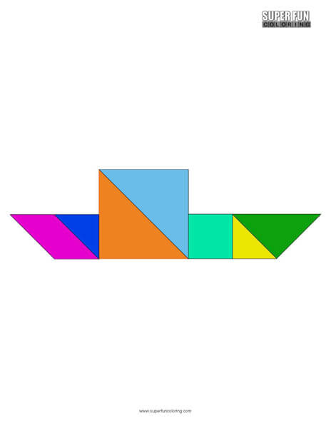 Tangram coloring sheets