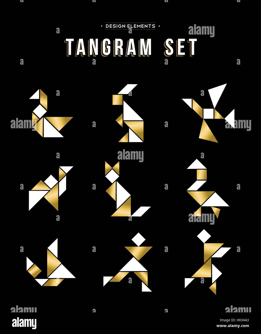 Tangram vector vectors hi