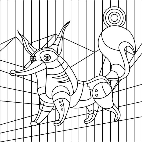 Fox coloring page free printable coloring pages