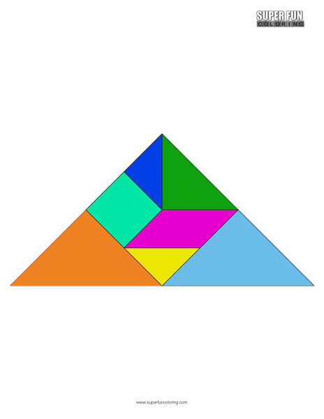 Tangram coloring sheets