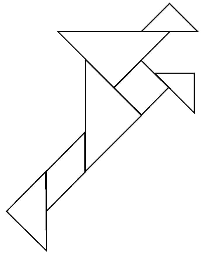 Chinese tangrams coloring pages