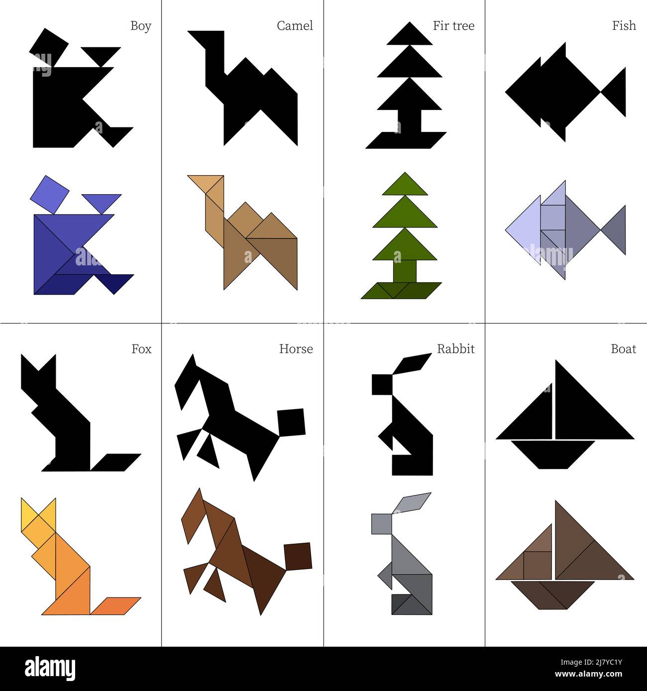 Tangram puzzle hi