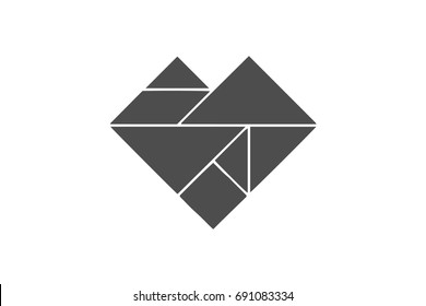 Tangram heart images stock photos d objects vectors