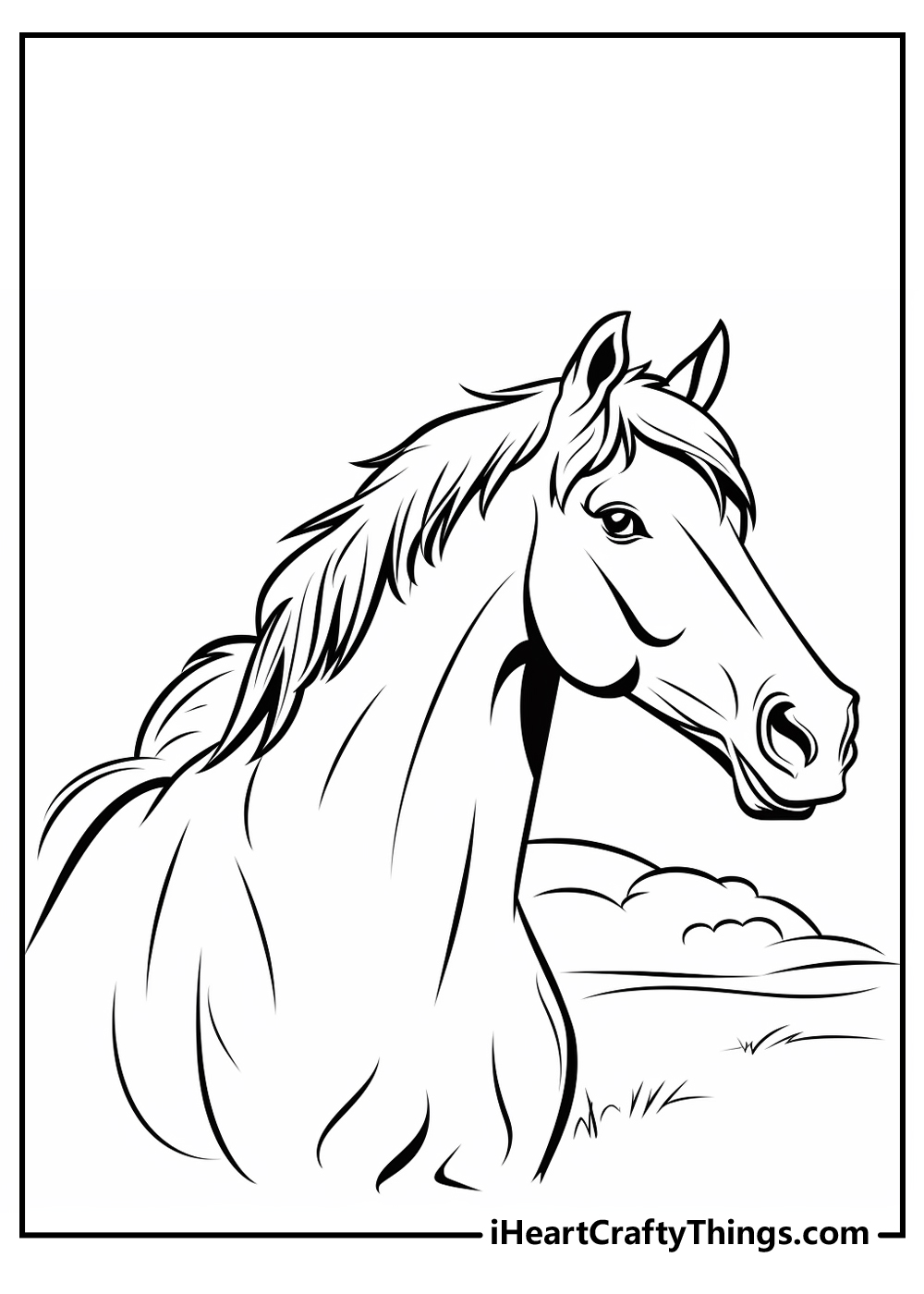 Horse coloring pages free printables