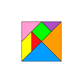 Tangram horse