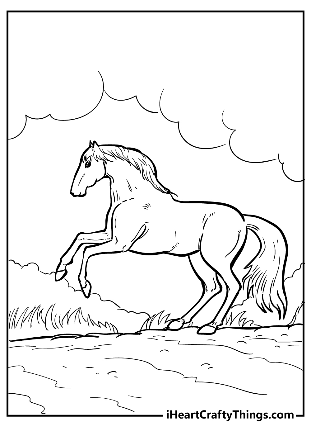 Horse coloring pages free printables