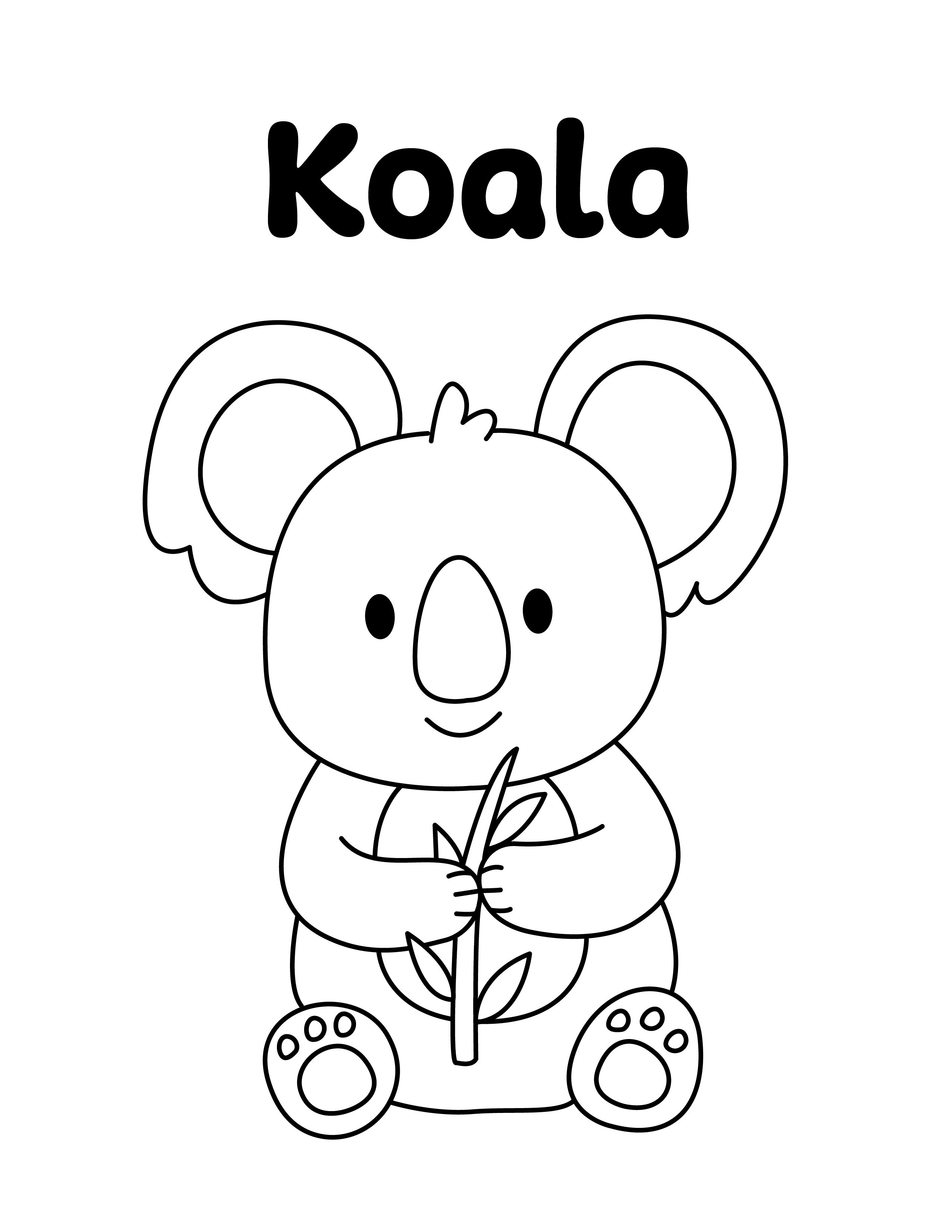 Koala coloring page bear coloring pages sewing stuffed animals zoo animal coloring pages