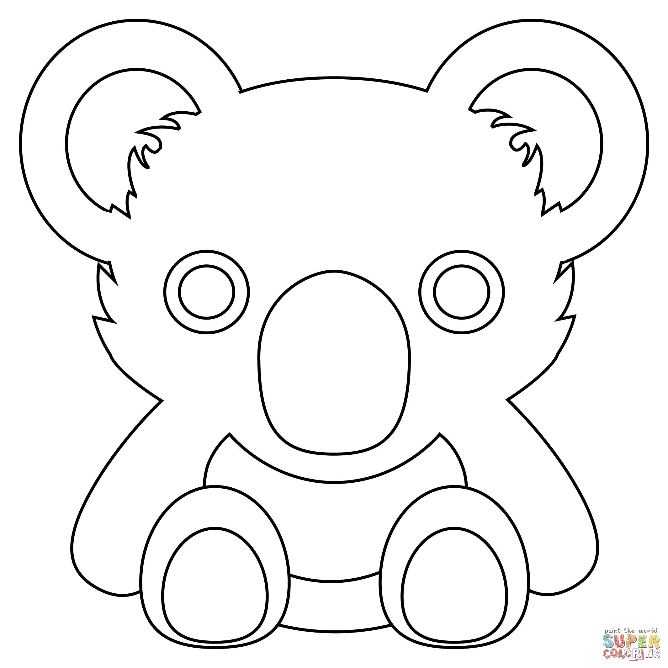 Koala coloring page free printable coloring pages