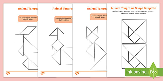 Stralian animals tangram instructions teacher made