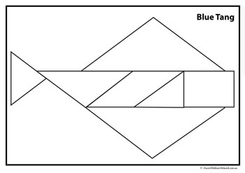 Ocean animals tangram