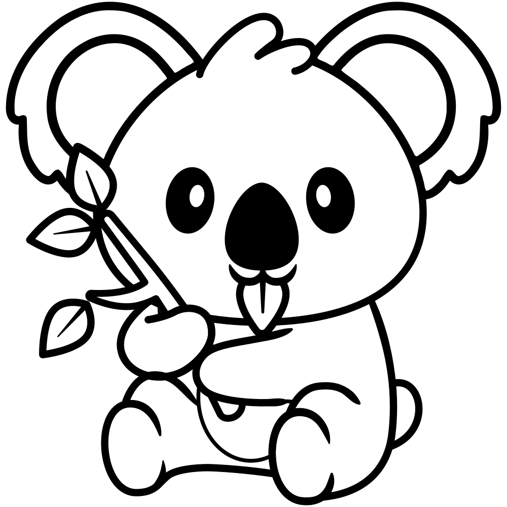 Koala coloring pages