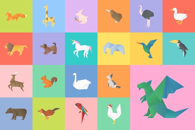 Tangram animals images