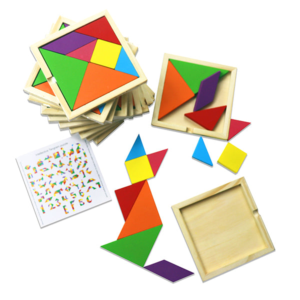 Wooden tangram piece puzzle â kipp brothers