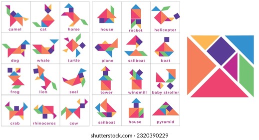 Imagens fotos stock objetos d e vetores de tangram