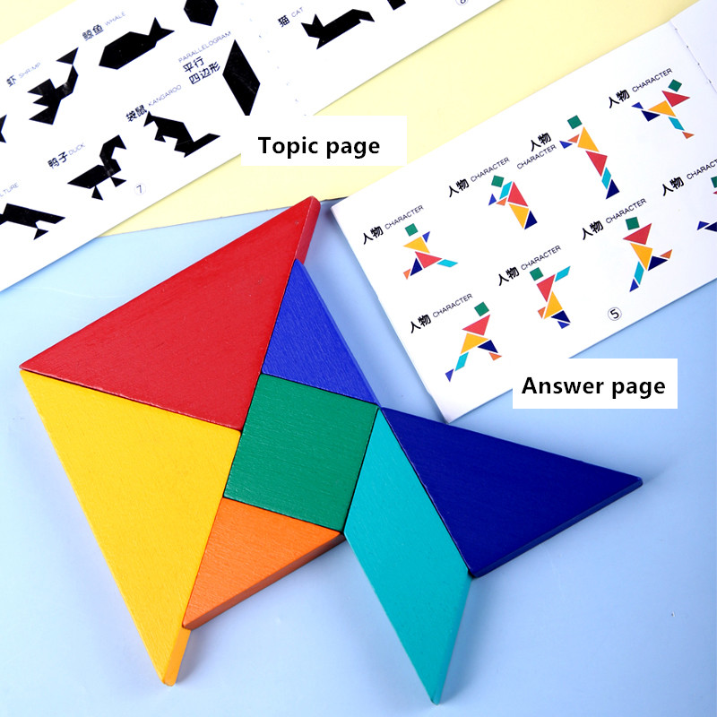 Educational educational games tangram children montessori