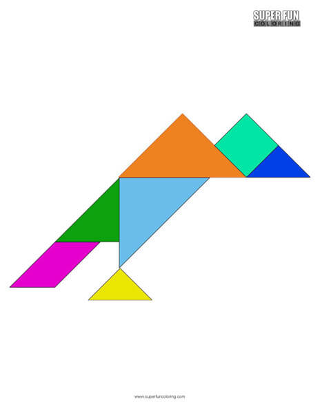 Tangram coloring sheets