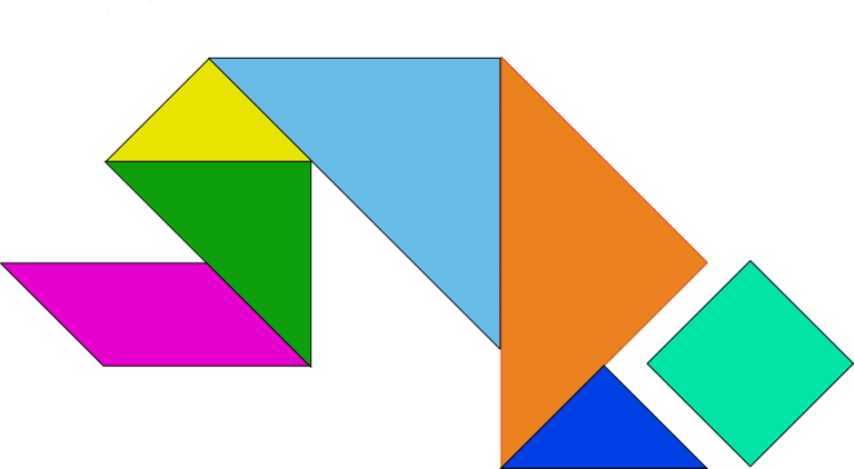 Tangram para imprimir colorido jogos divertidos educaãão projeto educaãão infantil