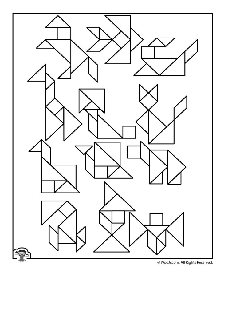 Printable tangram puzzles answer key