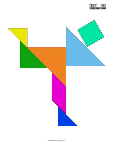 Tangram coloring sheets