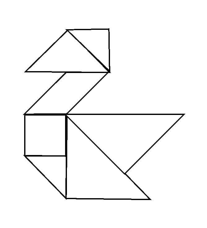 Chinese tangrams coloring pages