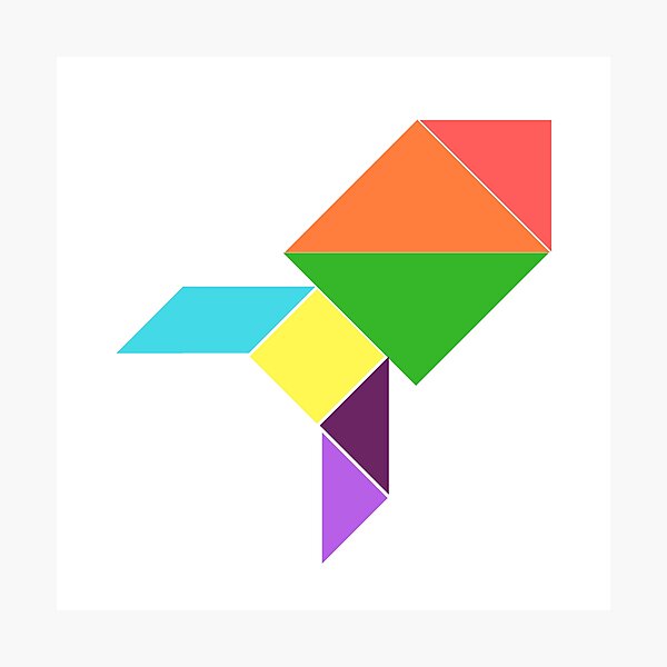 Tangram fusee photographic print by jerome marquant