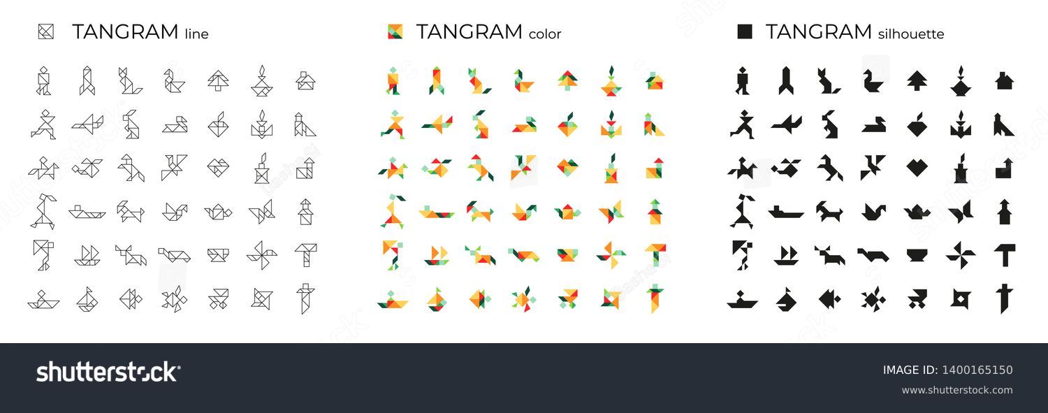 Tangram shapes images stock photos d objects vectors