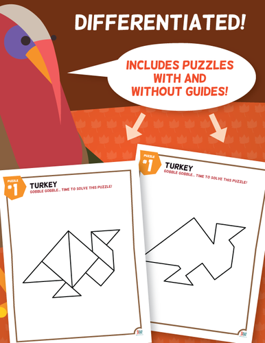 Tangrams â totally tangrams â gobble gobble â thanksgiving tangrams teaching resources