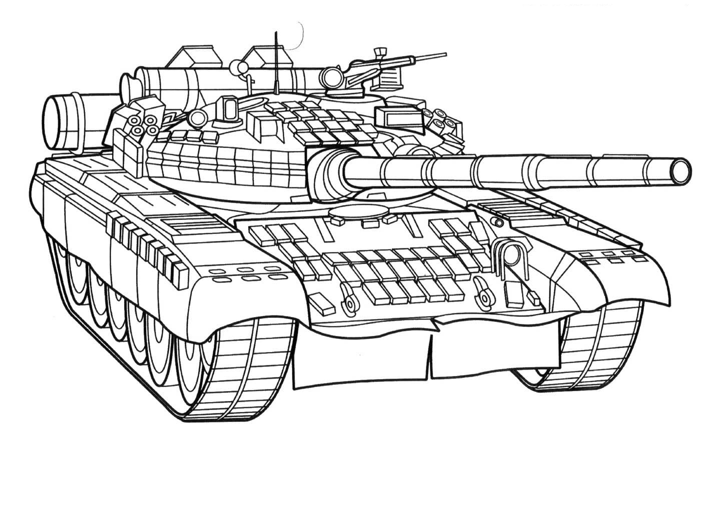 Tank coloring pages