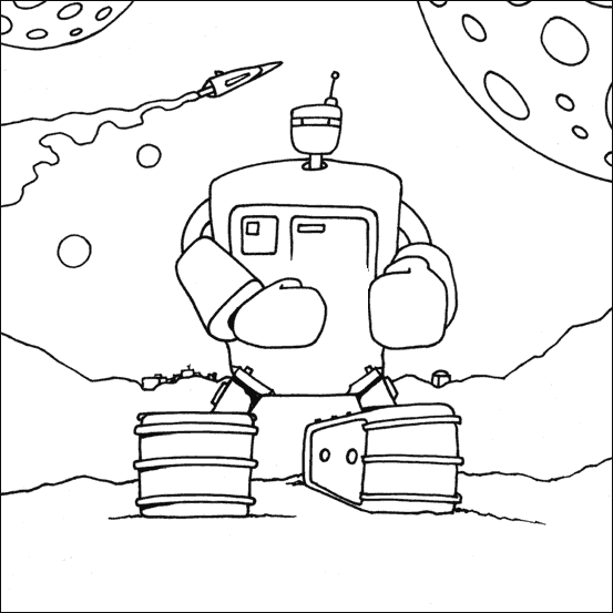 Robot tank drawing my free colouring pages