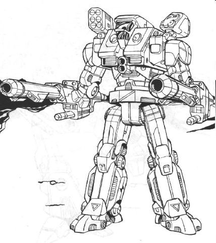 Mechwarrior coloring ideas mech mecha mech suit