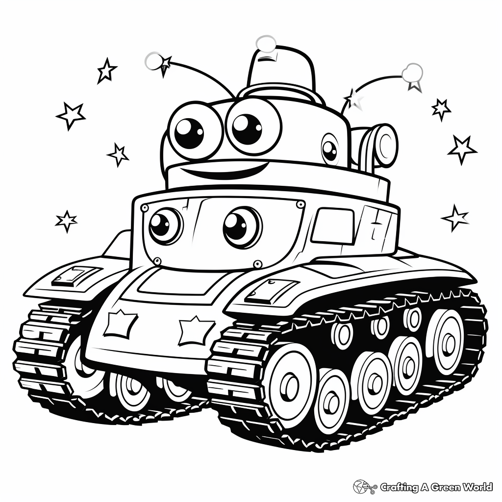 Tank coloring pages