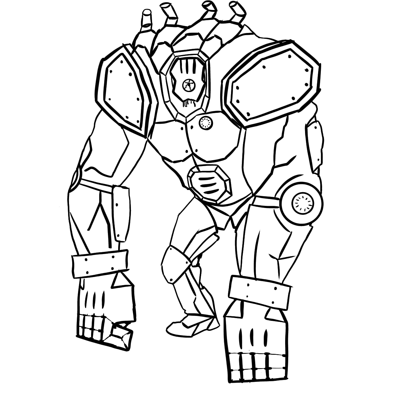 Drew the robot version of the tank rld