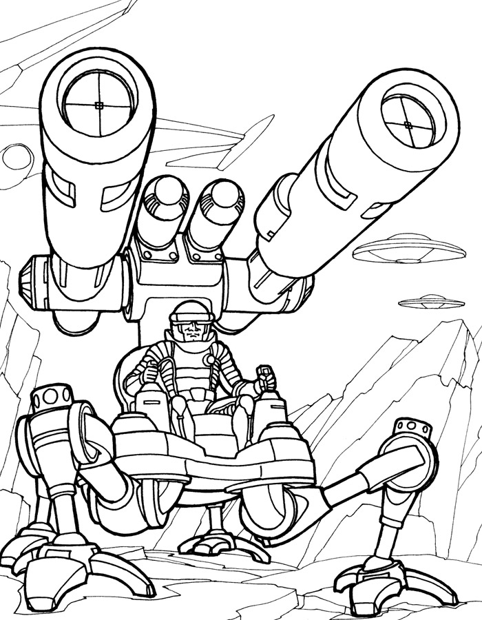 Robots coloring pages