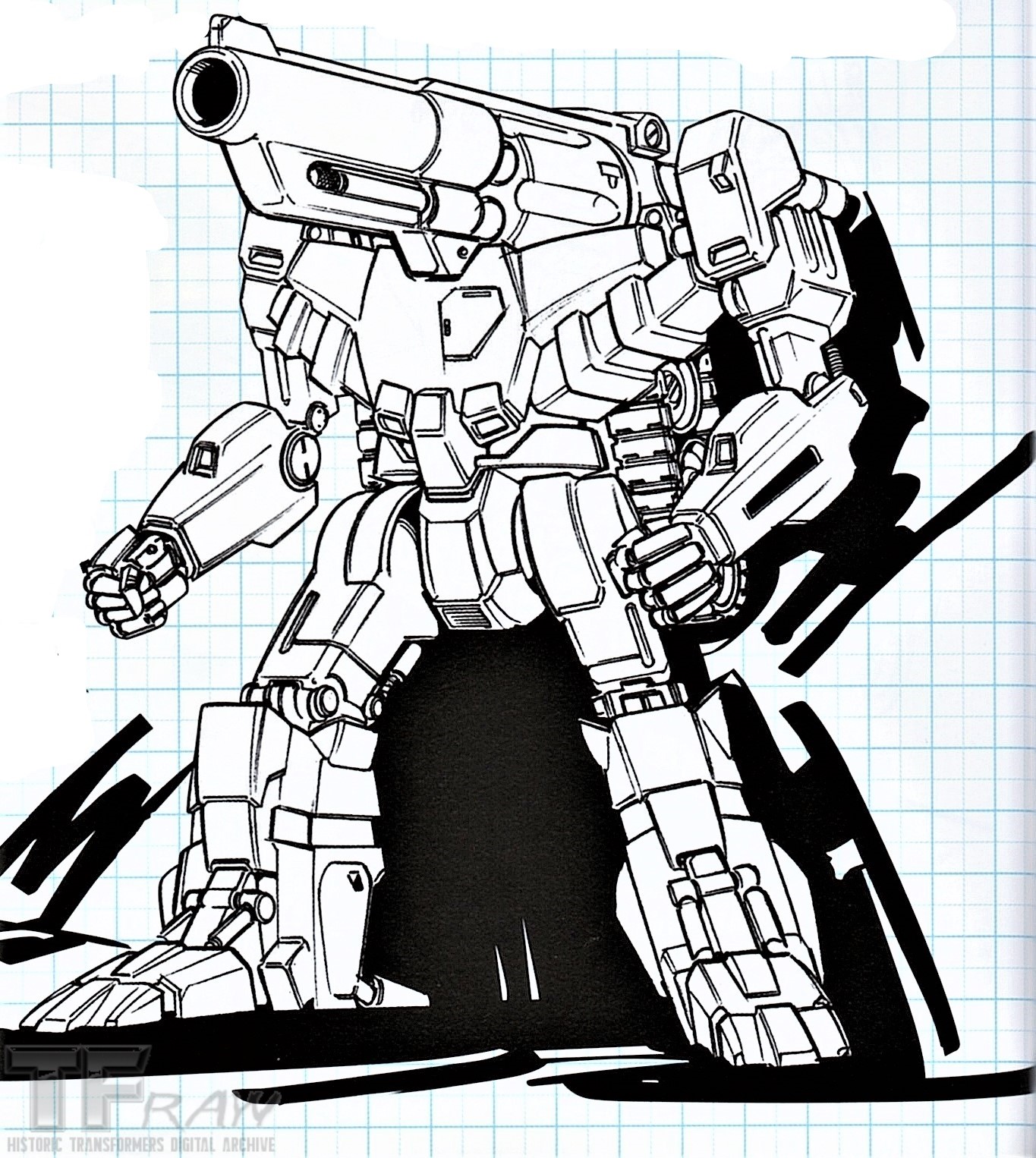 Tfraw transformers multimedia archive on x g had some really weird ideas that were never made like this handguntank design i like the robot design but the real looking handgun is a