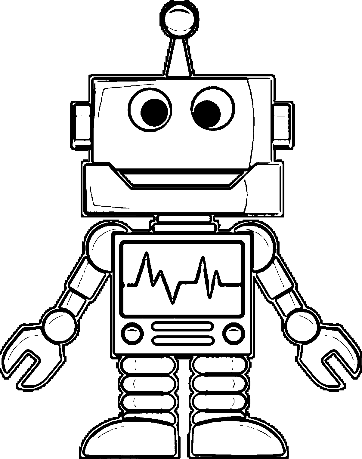 Free coloring pages robot download free coloring pages robot png images free cliparts on clipart library