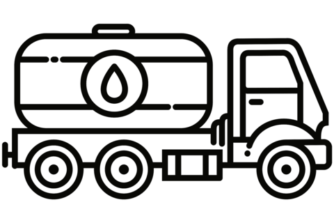 Water tanker coloring page free printable coloring pages